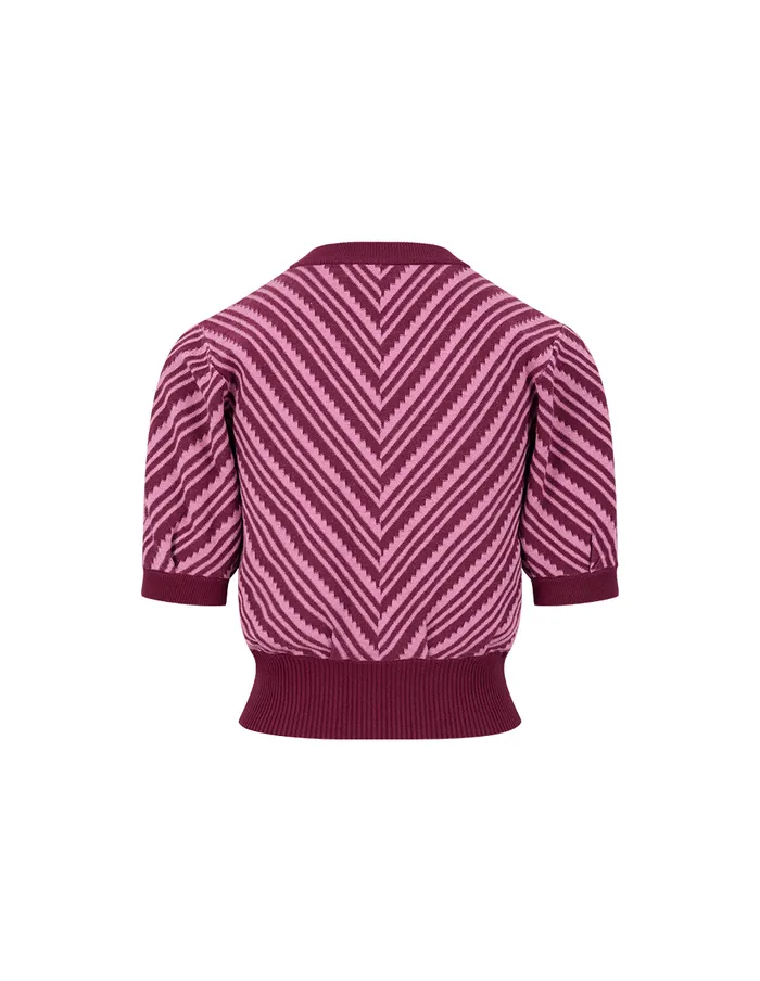 MARYLING Knitwear Cranberry VNeck Knitted Cardigan Boysenberry 8211 Women MARYLING Knitwear Cranberry VNeck Knitted Cardigan Boysenberry 8211 Women