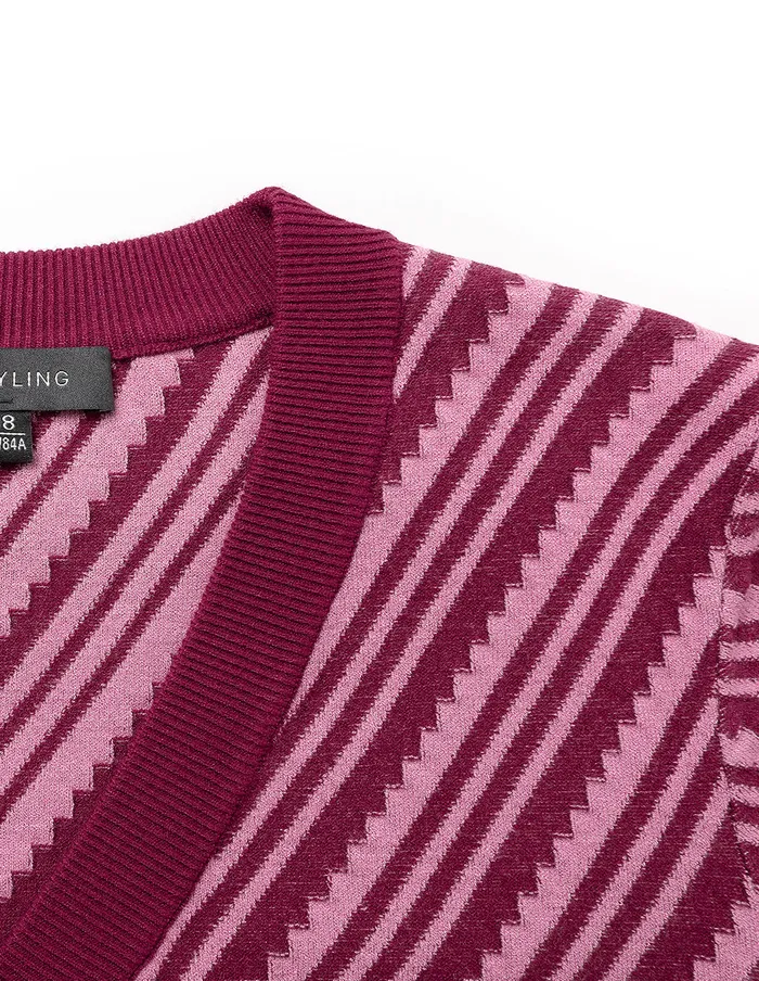 MARYLING Knitwear Cranberry VNeck Knitted Cardigan Boysenberry 8211 Women MARYLING Knitwear Cranberry VNeck Knitted Cardigan Boysenberry 8211 Women