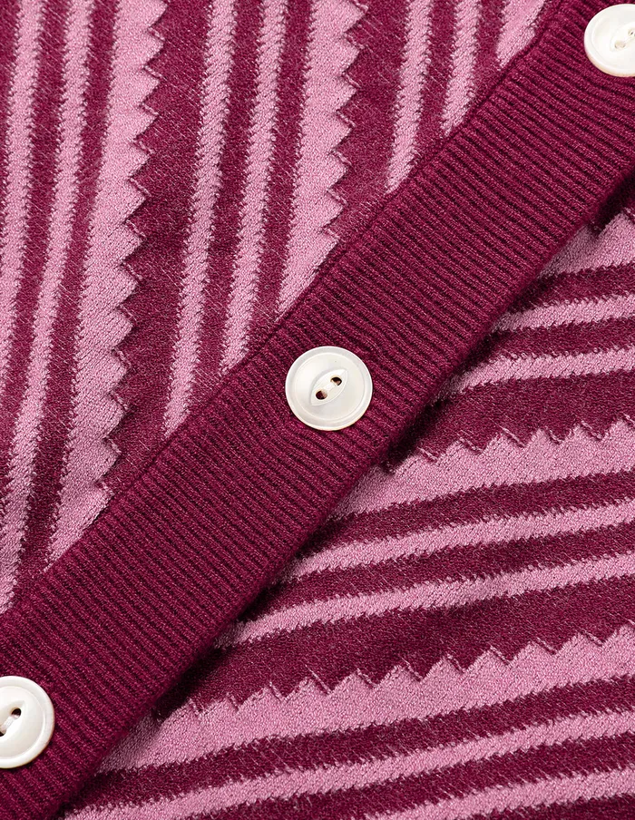 MARYLING Knitwear Cranberry VNeck Knitted Cardigan Boysenberry 8211 Women MARYLING Knitwear Cranberry VNeck Knitted Cardigan Boysenberry 8211 Women