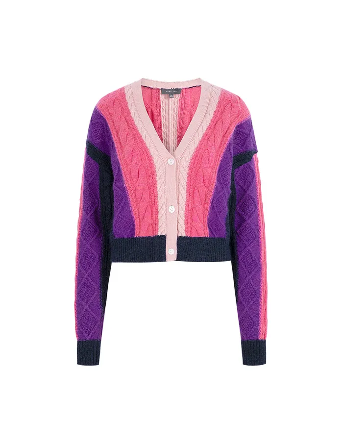 MARYLING Knitwear Rose Pink Gradient Knitted Cardigan Pink 8211 Women MARYLING Knitwear Rose Pink Gradient Knitted Cardigan Pink 8211 Women