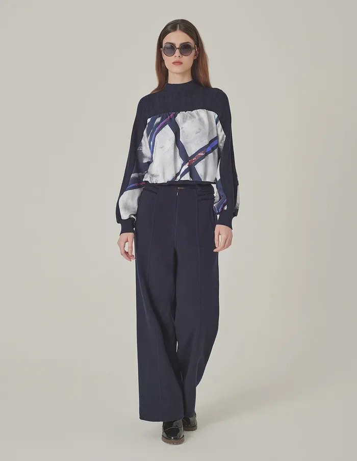 MARYLING Knitwear Round Neck Knitted Pullover With Colorful Striped Print Srtipe 8211 Women MARYLING Knitwear Round Neck Knitted Pullover With Colorful Striped Print Srtipe 8211 Women