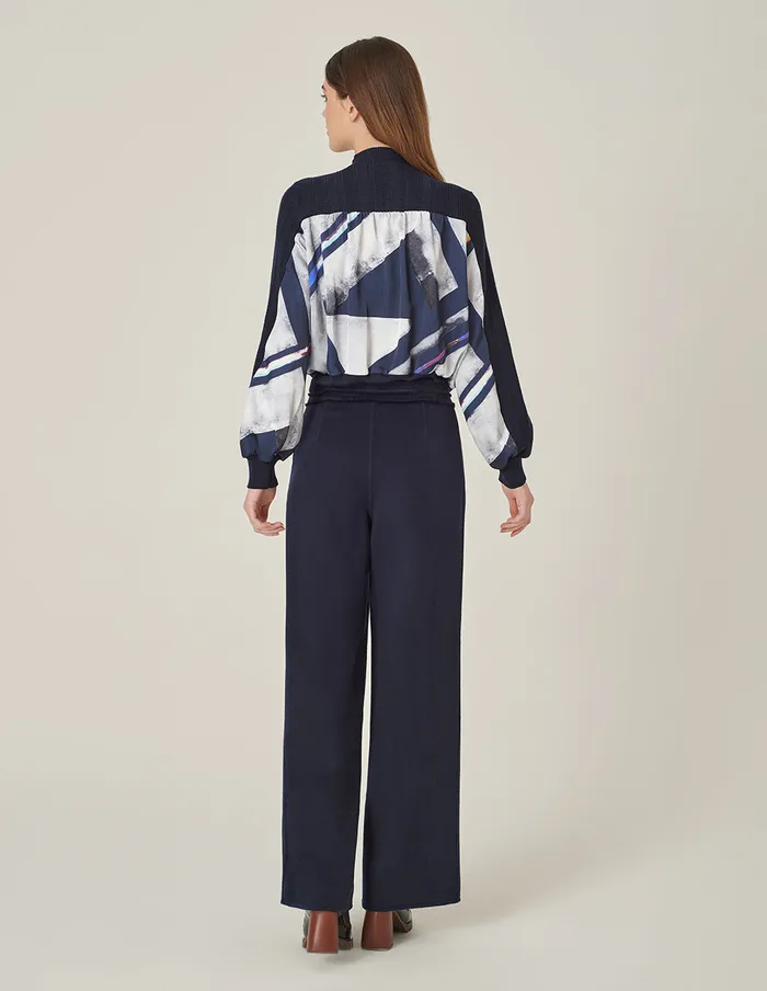 MARYLING Knitwear Round Neck Knitted Pullover With Colorful Striped Print Srtipe 8211 Women MARYLING Knitwear Round Neck Knitted Pullover With Colorful Striped Print Srtipe 8211 Women