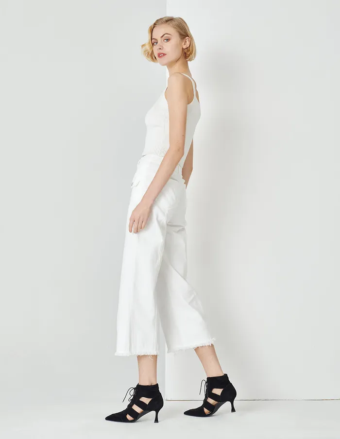 MARYLING Knitwear Sling Knitted Vest White 8211 Women MARYLING Knitwear Sling Knitted Vest White 8211 Women