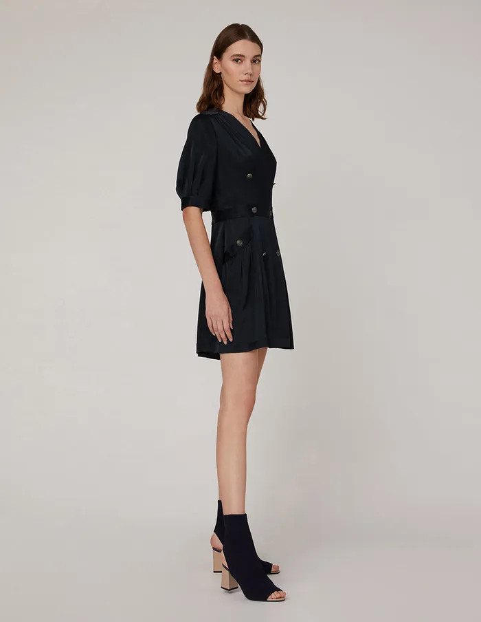 MARYLING Offce Dress Double Breast Dress Blue 8211 Women MARYLING Offce Dress Double Breast Dress Blue 8211 Women