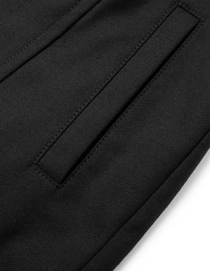 MARYLING Pants and Shorts Black Faux Wool WideLeg Pants Black 8211 Women MARYLING Pants and Shorts Black Faux Wool WideLeg Pants Black 8211 Women