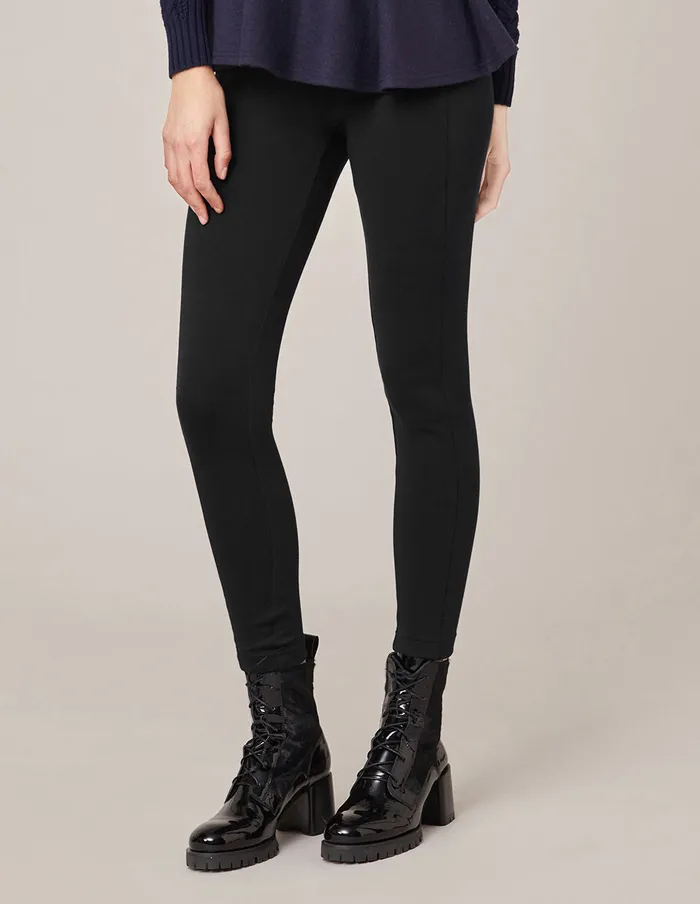 MARYLING Pants and Shorts BLACK SPANDEX KNITTED SLIM FIT PANTS Black 8211 Women MARYLING Pants and Shorts BLACK SPANDEX KNITTED SLIM FIT PANTS Black 8211 Women