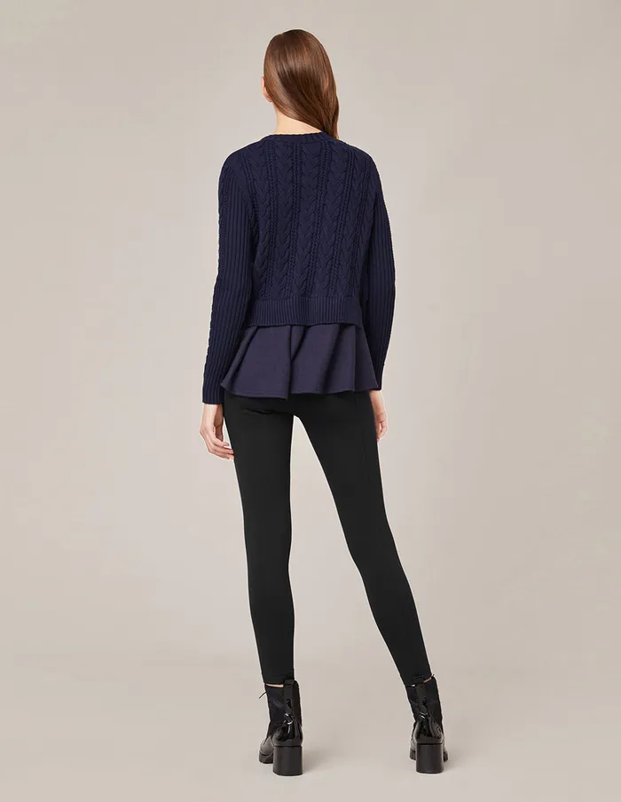 MARYLING Pants and Shorts BLACK SPANDEX KNITTED SLIM FIT PANTS Black 8211 Women MARYLING Pants and Shorts BLACK SPANDEX KNITTED SLIM FIT PANTS Black 8211 Women
