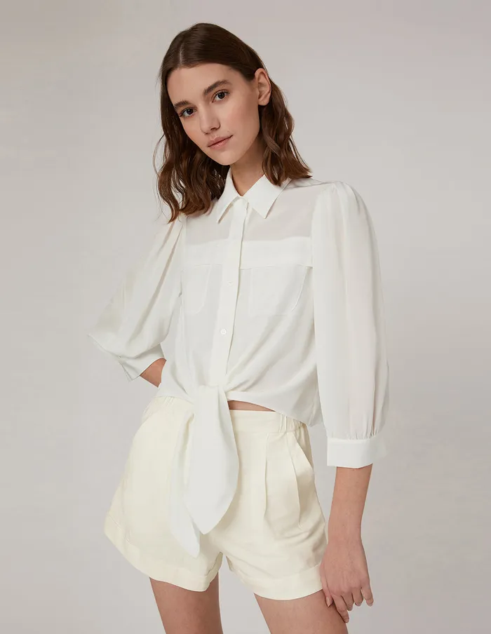 MARYLING Pants and Shorts Classic Ashaped Shorts White 8211 Women