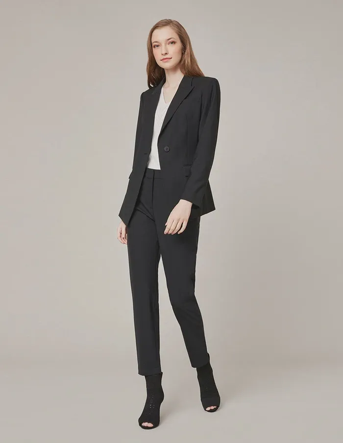 MARYLING Pants and Shorts CLASSIC CROPPED LEG SUIT PANTS Black 8211 Women