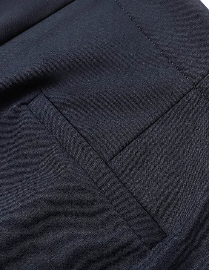 MARYLING Pants and Shorts Dark Blue Loose Straight Pants Midnight Blue 8211 Women MARYLING Pants and Shorts Dark Blue Loose Straight Pants Midnight Blue 8211 Women