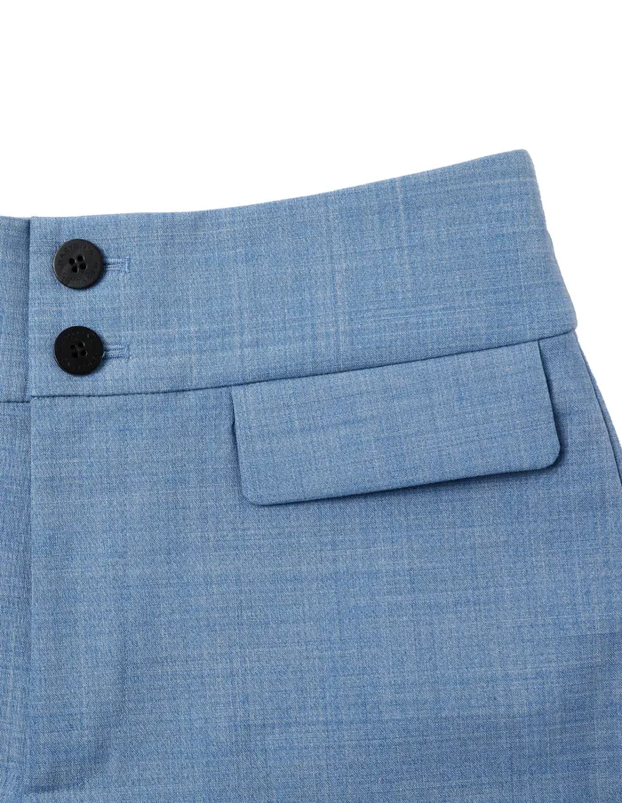 MARYLING Pants and Shorts Mist Blue WideWaisted Embellished WideLeg Pants Blue 8211 Women MARYLING Pants and Shorts Mist Blue WideWaisted Embellished WideLeg Pants Blue 8211 Women