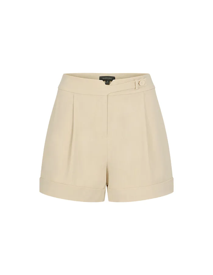 MARYLING Pants and Shorts Sand Loose Fit Shorts Sandy 8211 Women MARYLING Pants and Shorts Sand Loose Fit Shorts Sandy 8211 Women