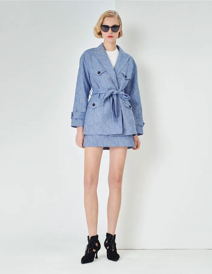 MARYLING Skirts ALine Light Blue With Buttons Denim Skirt Blue 8211 Women MARYLING Skirts ALine Light Blue With Buttons Denim Skirt Blue 8211 Women