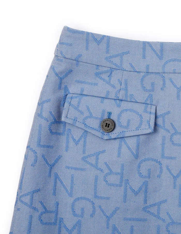 MARYLING Skirts ALine Light Blue With Buttons Denim Skirt Blue 8211 Women MARYLING Skirts ALine Light Blue With Buttons Denim Skirt Blue 8211 Women