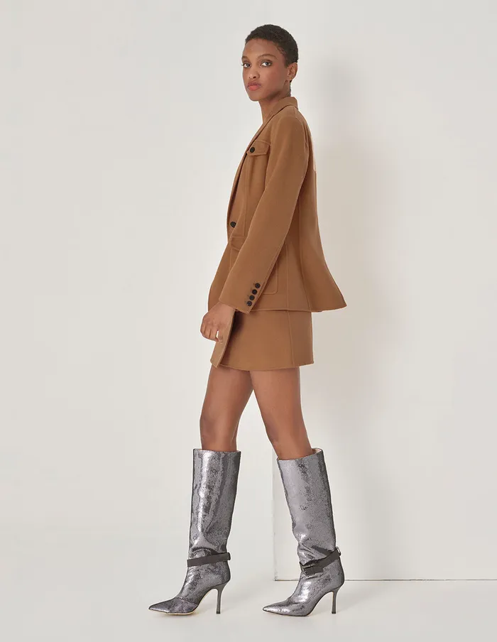 MARYLING Skirts Asymmetrical Pocket Mini A Skirt Umber 8211 Women MARYLING Skirts Asymmetrical Pocket Mini A Skirt Umber 8211 Women