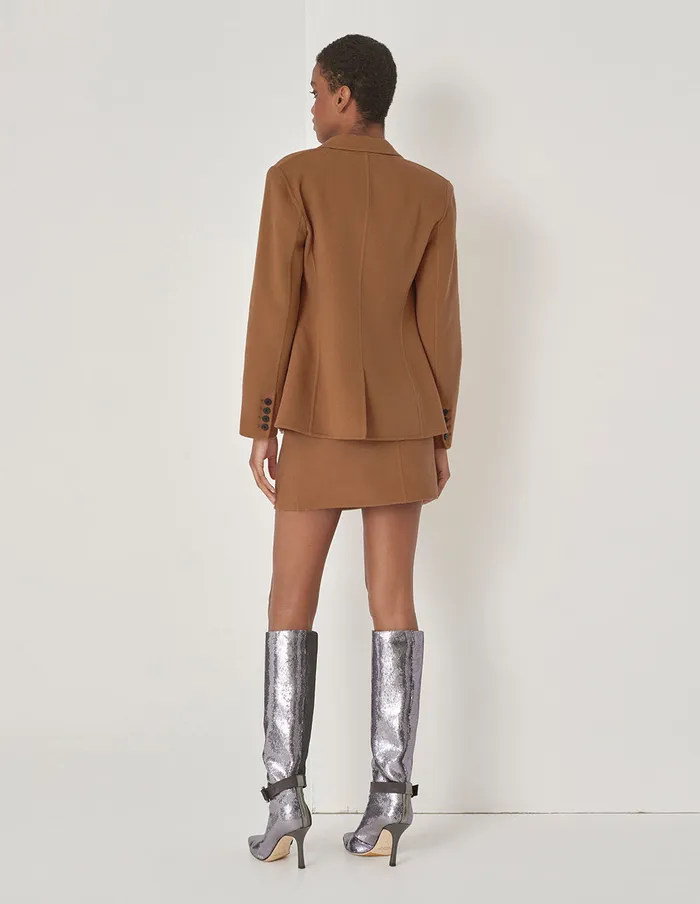 MARYLING Skirts Asymmetrical Pocket Mini A Skirt Umber 8211 Women MARYLING Skirts Asymmetrical Pocket Mini A Skirt Umber 8211 Women