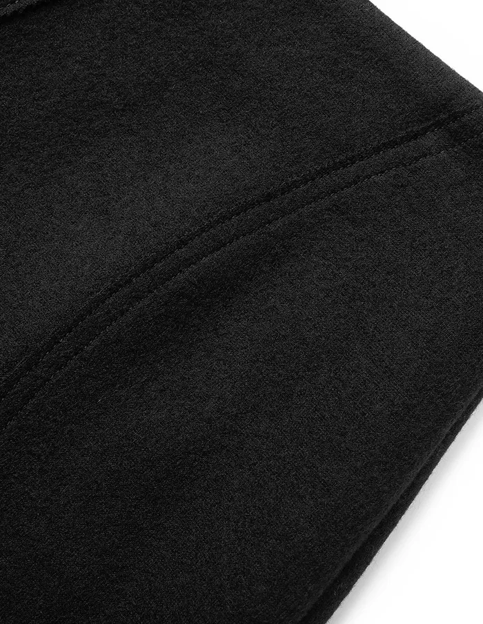 MARYLING Skirts Black Curved Hem SplitFront Midi Skirt Black 8211 Women MARYLING Skirts Black Curved Hem SplitFront Midi Skirt Black 8211 Women