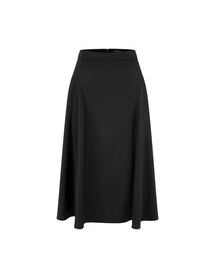 MARYLING Skirts Black Curved Split Skirt Black 8211 Women MARYLING Skirts Black Curved Split Skirt Black 8211 Women