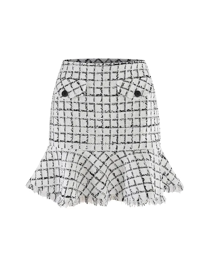 MARYLING Skirts CHECKED TWEED MINI SKIRT Mix 8211 Women MARYLING Skirts CHECKED TWEED MINI SKIRT Mix 8211 Women