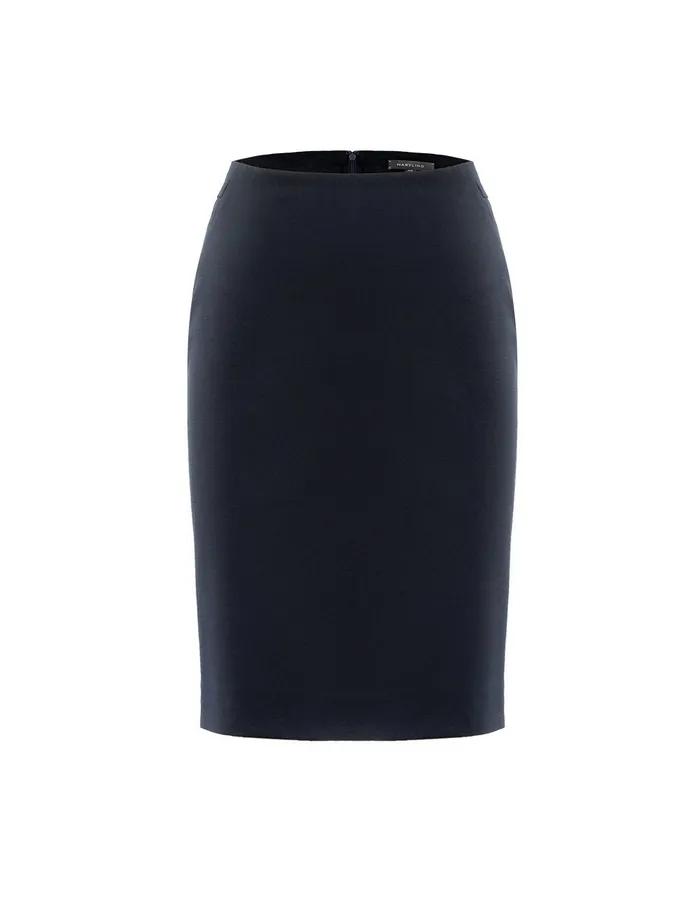 MARYLING Skirts KNEE LENGTH PENCIL SKIRT Midnight Blue 8211 Women MARYLING Skirts KNEE LENGTH PENCIL SKIRT Midnight Blue 8211 Women