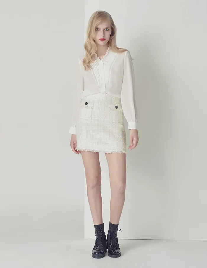 MARYLING Skirts Offwhite Tassel Multipocket Mini Skirt White 8211 Women MARYLING Skirts Offwhite Tassel Multipocket Mini Skirt White 8211 Women