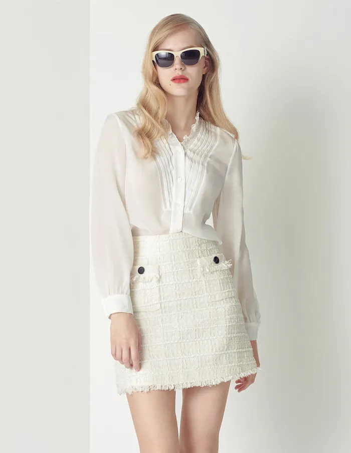 MARYLING Skirts Offwhite Tassel Multipocket Mini Skirt White 8211 Women MARYLING Skirts Offwhite Tassel Multipocket Mini Skirt White 8211 Women