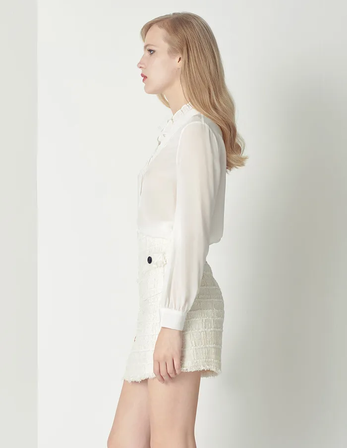 MARYLING Skirts Offwhite Tassel Multipocket Mini Skirt White 8211 Women MARYLING Skirts Offwhite Tassel Multipocket Mini Skirt White 8211 Women