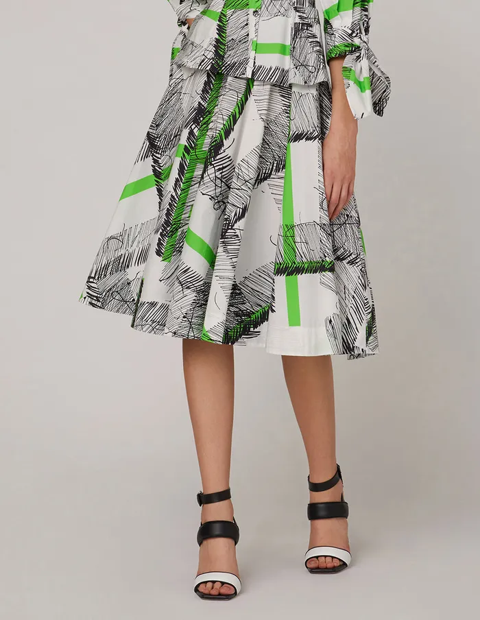 MARYLING Skirts Umbrella Hem Skirt Mix 8211 Women MARYLING Skirts Umbrella Hem Skirt Mix 8211 Women
