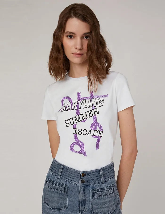 MARYLING TShirt Brand Logo Tshirt Mix 8211 Women MARYLING TShirt Brand Logo Tshirt Mix 8211 Women