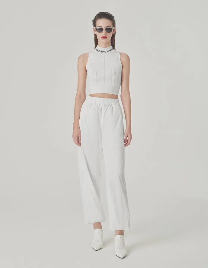 MARYLING Vest White Turtleneck Knitted Vest Snow 8211 Women MARYLING Vest White Turtleneck Knitted Vest Snow 8211 Women