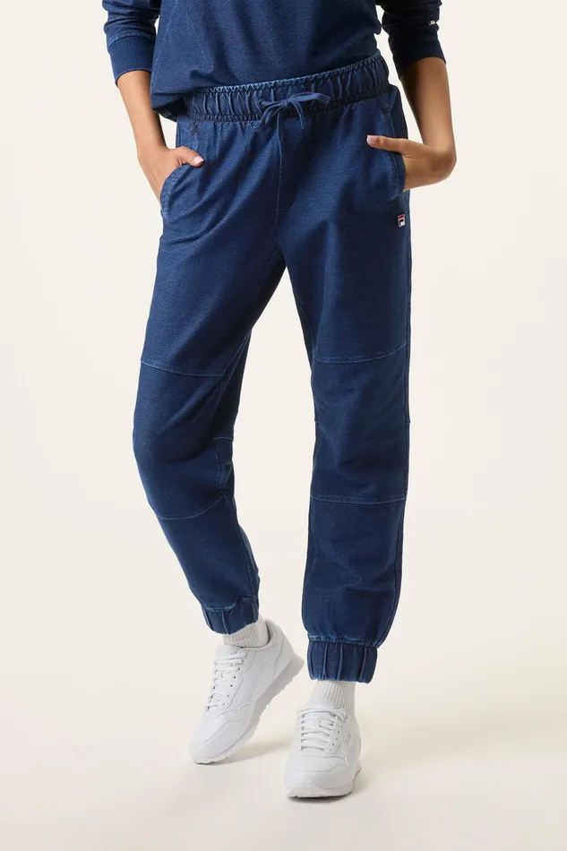 Matching Sets Women Fila Denim Joggers 401 Indigo Blue Matching Sets Women Fila Denim Joggers 401 Indigo Blue
