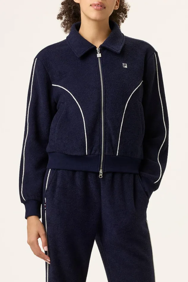 Matching Sets Women Fila Tennis Terry Track Top 400 Ink Navy Matching Sets Women Fila Tennis Terry Track Top 400 Ink Navy
