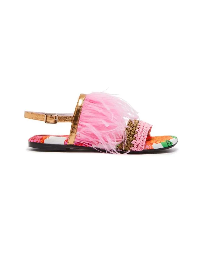 Medal Sandal Gin White Women La Double J Shoes
