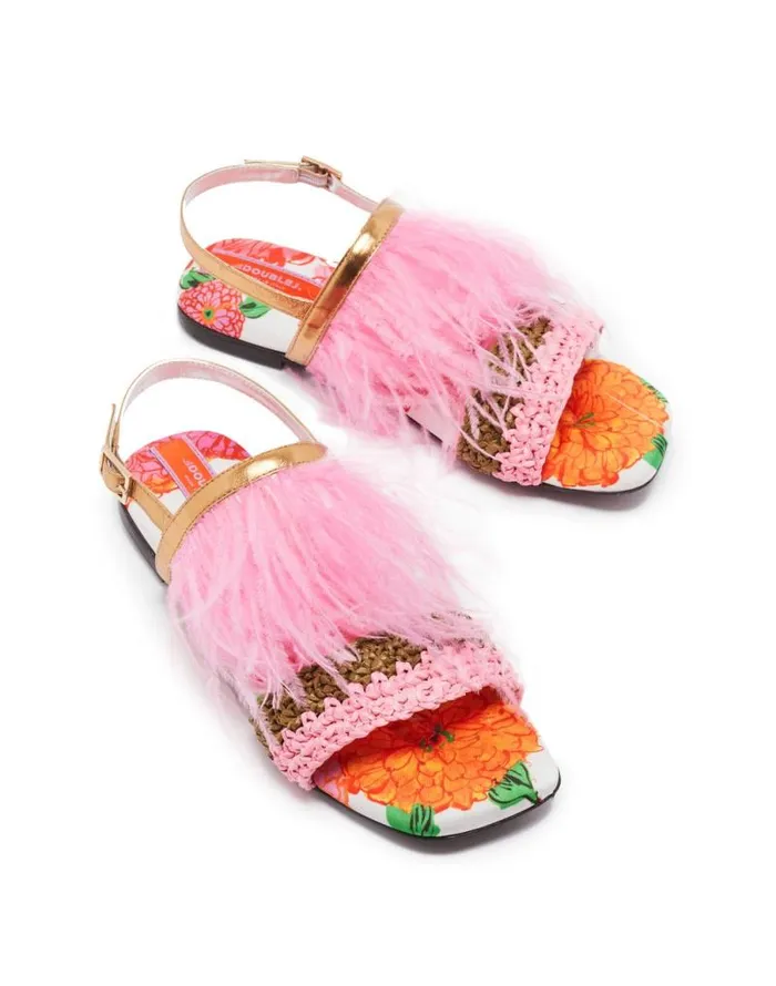 Medal Sandal Gin White Women La Double J Shoes Medal Sandal Gin White Women La Double J Shoes