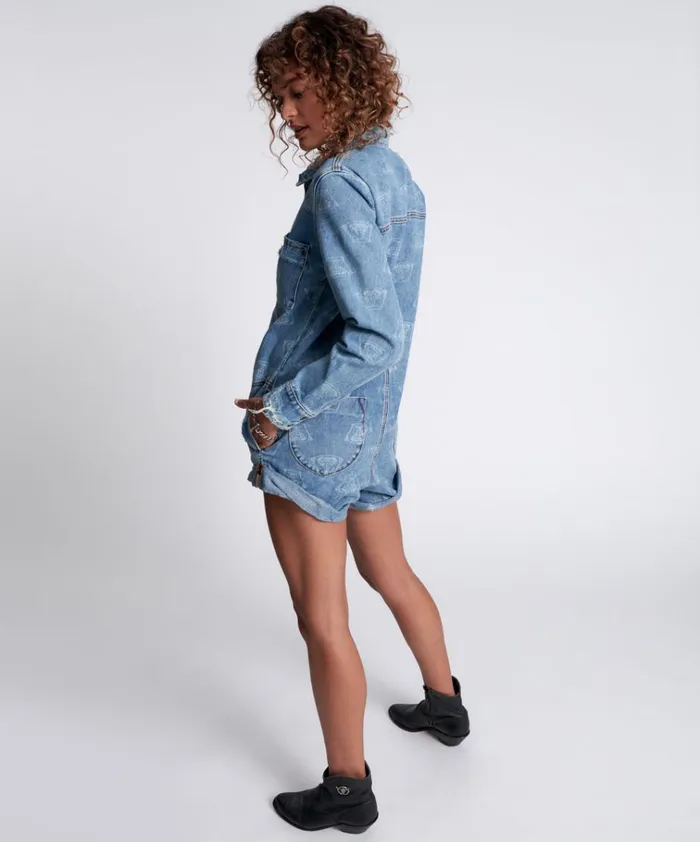 MEDUSA PROPHECY JUMPSUIT Women One Teaspoon Denim Jumpsuits MEDUSA PROPHECY JUMPSUIT Women One Teaspoon Denim Jumpsuits