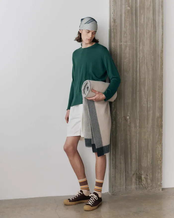 Men Begg X Co Polos and TShirts Lumiere Cashmere Sweater Green