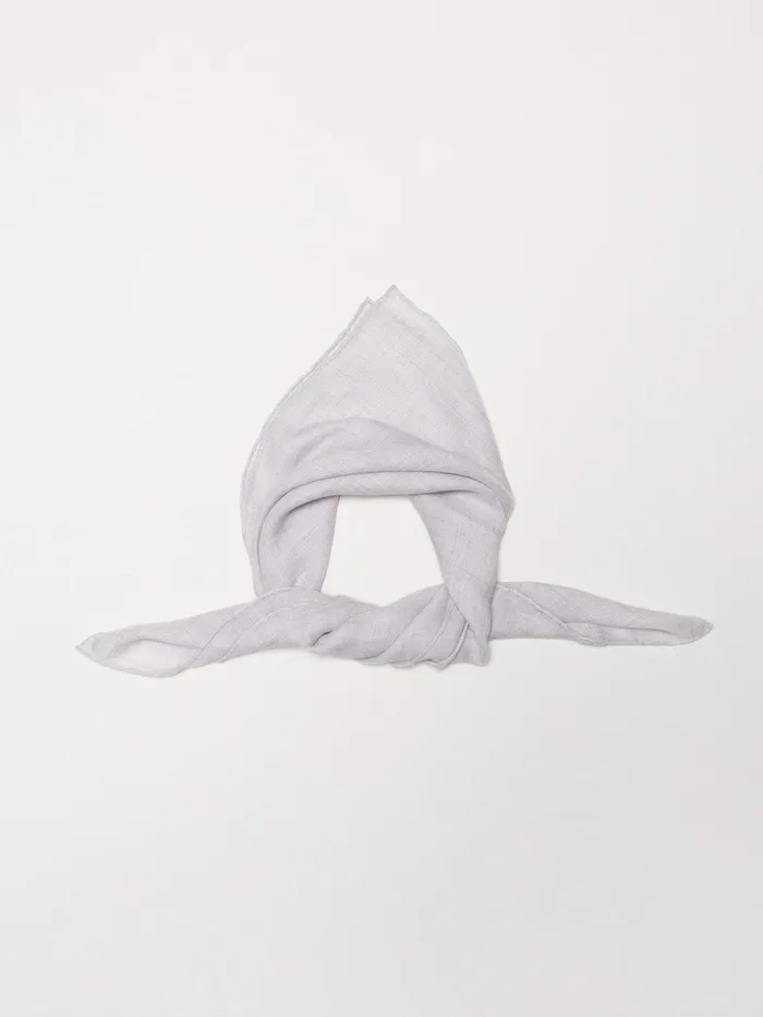 Men Begg X Co Scarves Wispy Solid Superfine Square Cashmere Scarf Silver