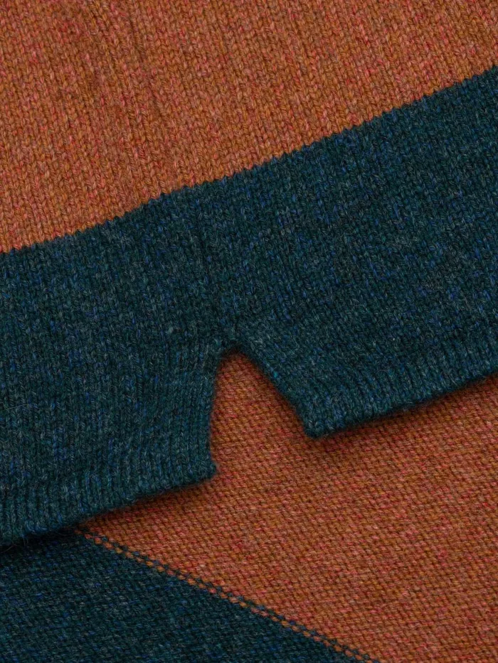 Men Begg X Co Sweaters Hooped Rugby Cashmere Sweater Kilmuir Rum