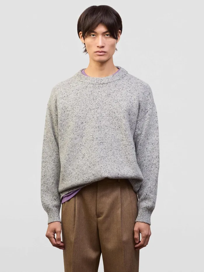 Men Begg X Co Sweaters Ricos Cashmere Sweater Dark Grey