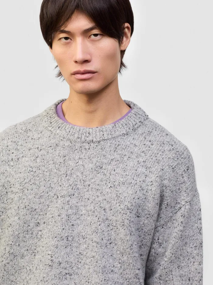 Men Begg X Co Sweaters Ricos Cashmere Sweater Dark Grey
