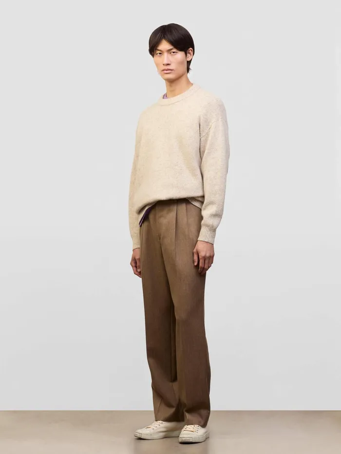 Men Begg X Co Sweaters Ricos Cashmere Sweater Natural