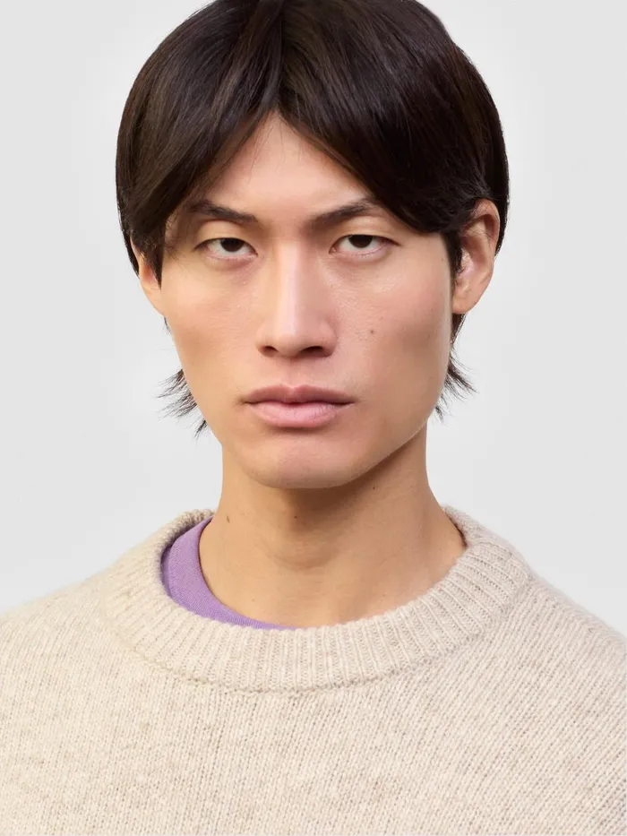 Men Begg X Co Sweaters Ricos Cashmere Sweater Natural