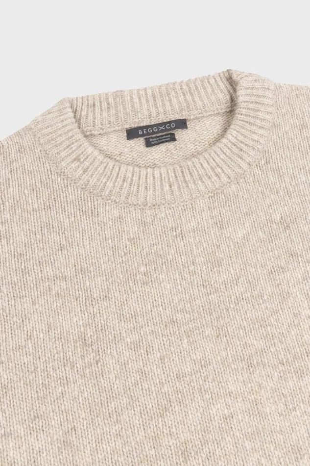 Men Begg X Co Sweaters Ricos Cashmere Sweater Natural