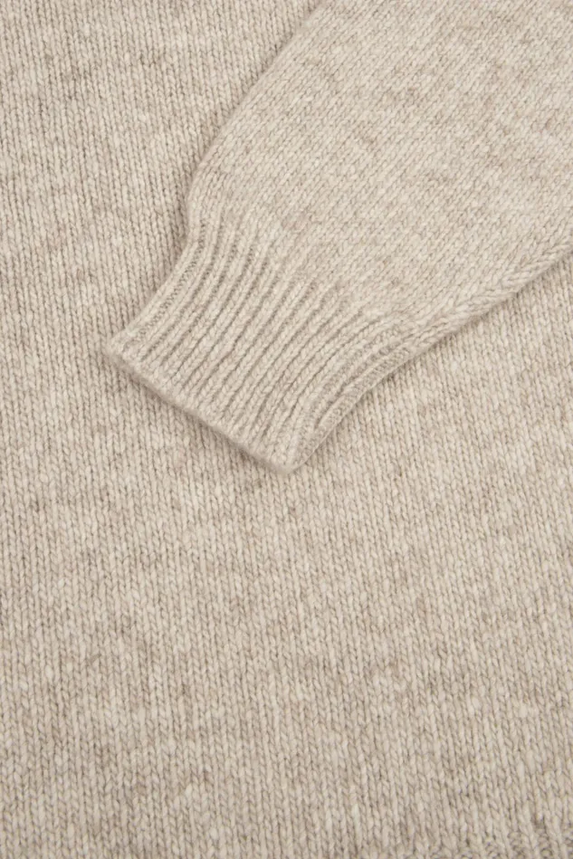 Men Begg X Co Sweaters Ricos Cashmere Sweater Natural