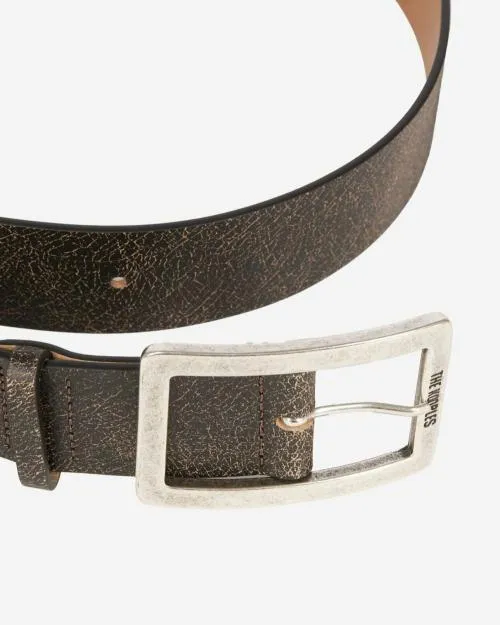 Men Belts The Kooples Brown Leather Belt Brown