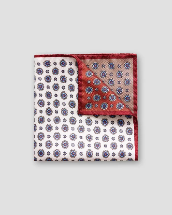 Men Brown Silk Pocket Square Four Squares Brown Eton Pocket Squares
