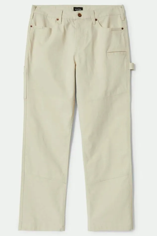 Men Builders Carpenter Stretch Pant Egret White Brixton Pants