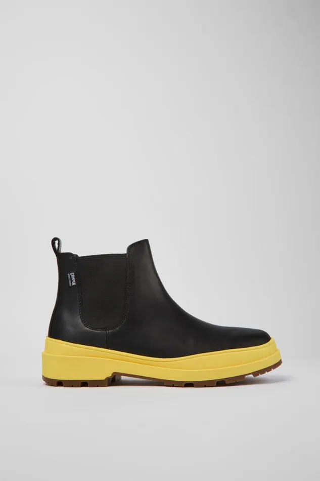 Men Camper Ankle Boots Brutus Trek HYDROSHIELD MICHELIN Black Leather Ankle Boots Men Camper Ankle Boots Brutus Trek HYDROSHIELD MICHELIN Black Leather Ankle Boots