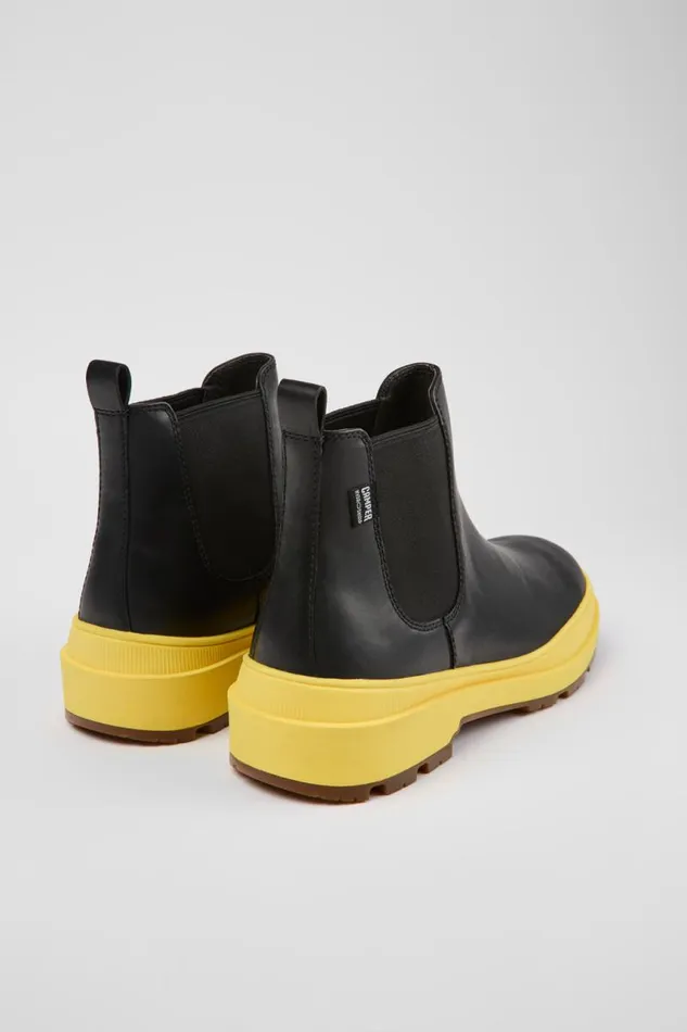 Men Camper Ankle Boots Brutus Trek HYDROSHIELD MICHELIN Black Leather Ankle Boots Men Camper Ankle Boots Brutus Trek HYDROSHIELD MICHELIN Black Leather Ankle Boots
