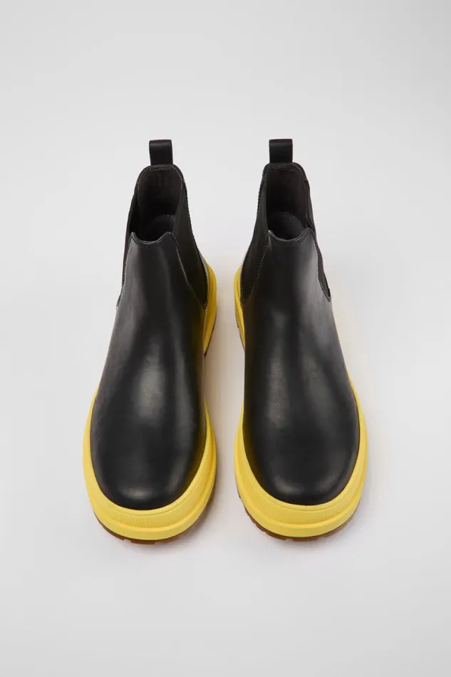 Men Camper Ankle Boots Brutus Trek HYDROSHIELD MICHELIN Black Leather Ankle Boots Men Camper Ankle Boots Brutus Trek HYDROSHIELD MICHELIN Black Leather Ankle Boots